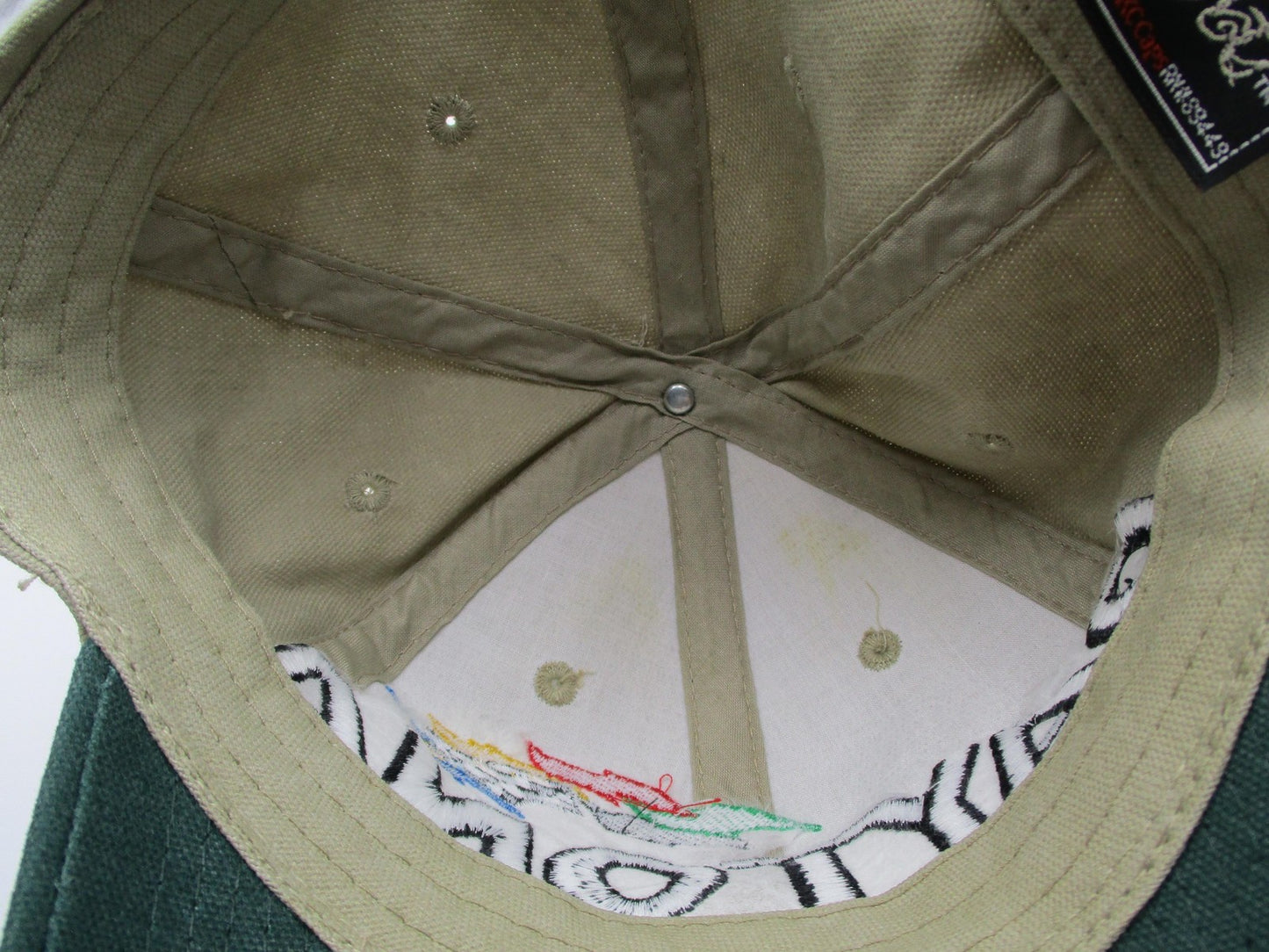 Daytona International Speedway Hat Cap Strap Back One Size Beige NASCAR HeadShot7