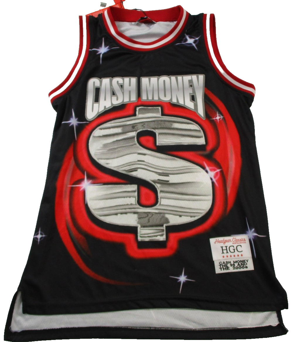 Headgear Classics Jersey Mens Small Black Cash Money Records 99 00 Tank Top 14940