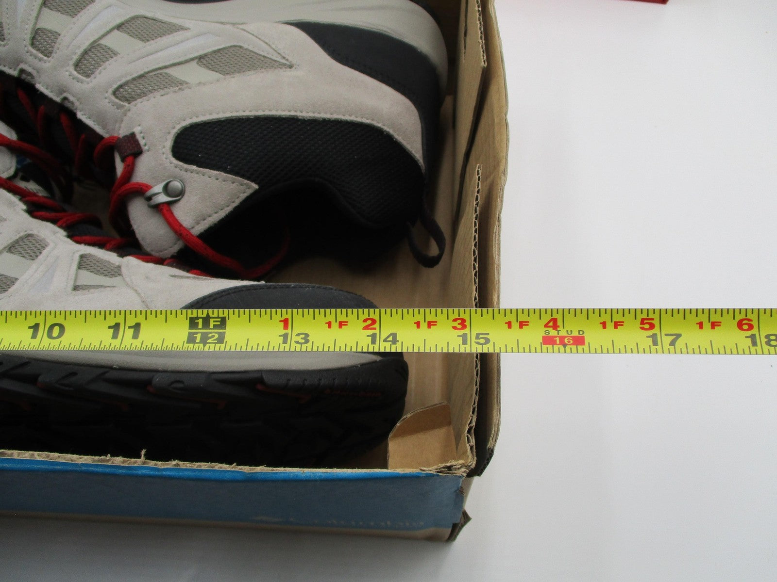 Columbia Hiking Shoes Mens Size 16 Gray Black Waterproof OmniTech BM016800615