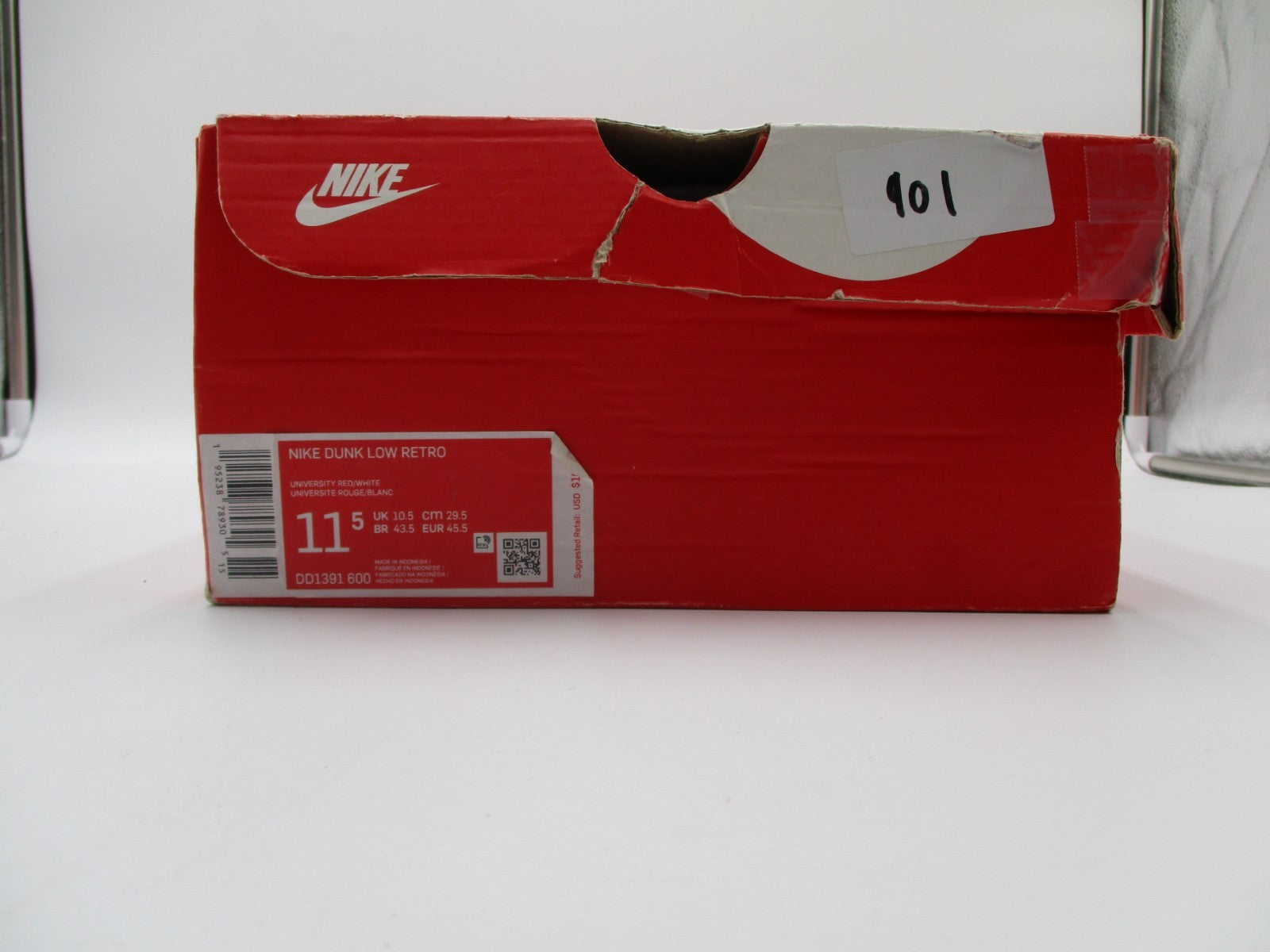NIKE DUNK LOW "CHAMPIONSHIP RED" SIZE 11.5 OG Box (AUTHENTIC)13