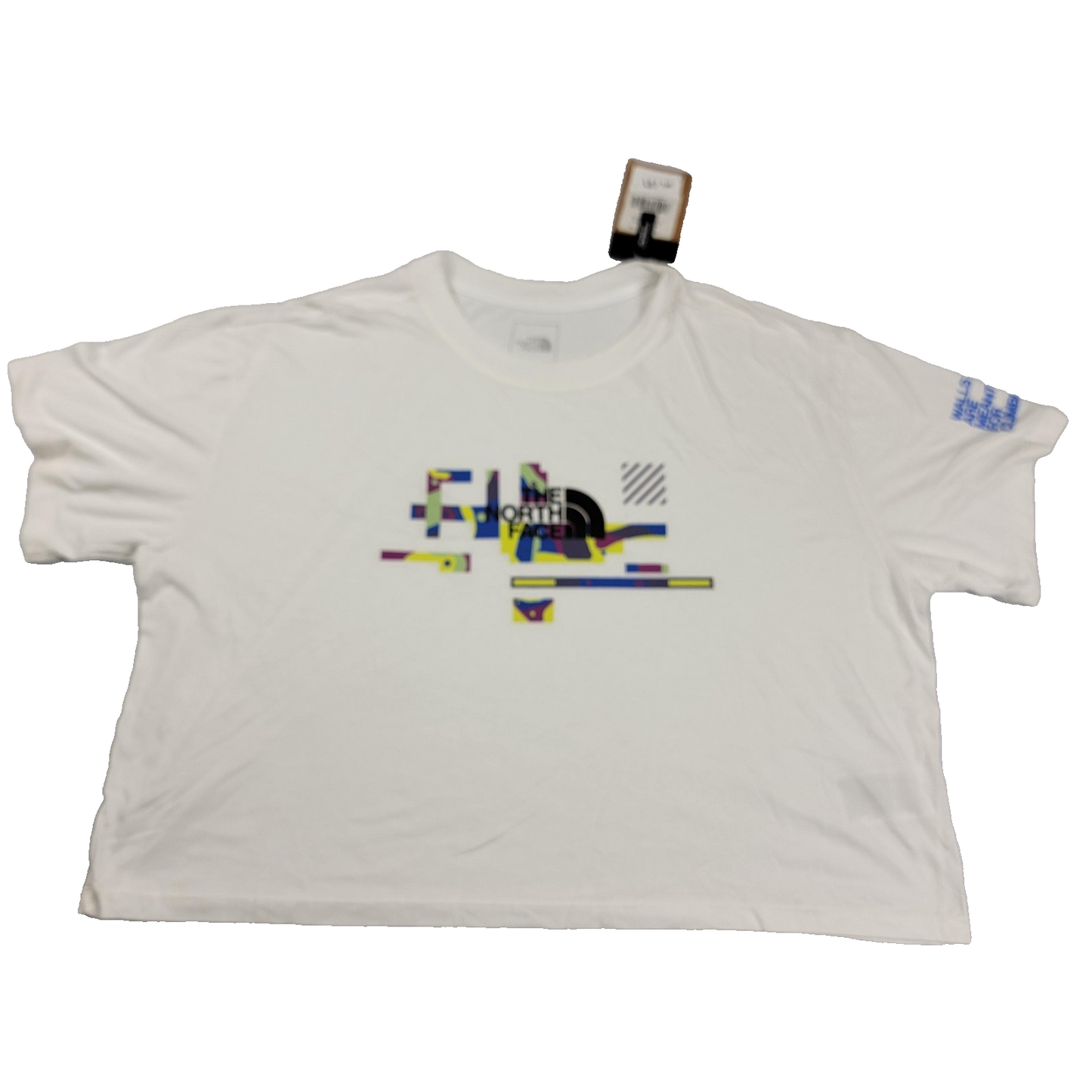 2 Pk The North Face Relaxed Fit White + Nike Yoga Dri Fit T Black Sz 2X
