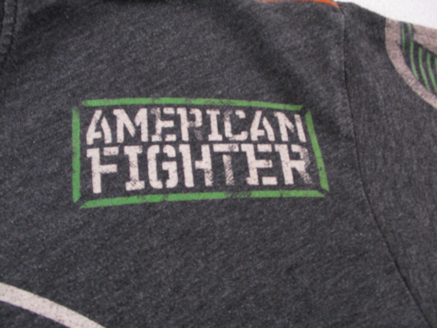 American Fighter Shirt Mens Medium Gray Premium Brand Eagle MMA Graphic Tee8