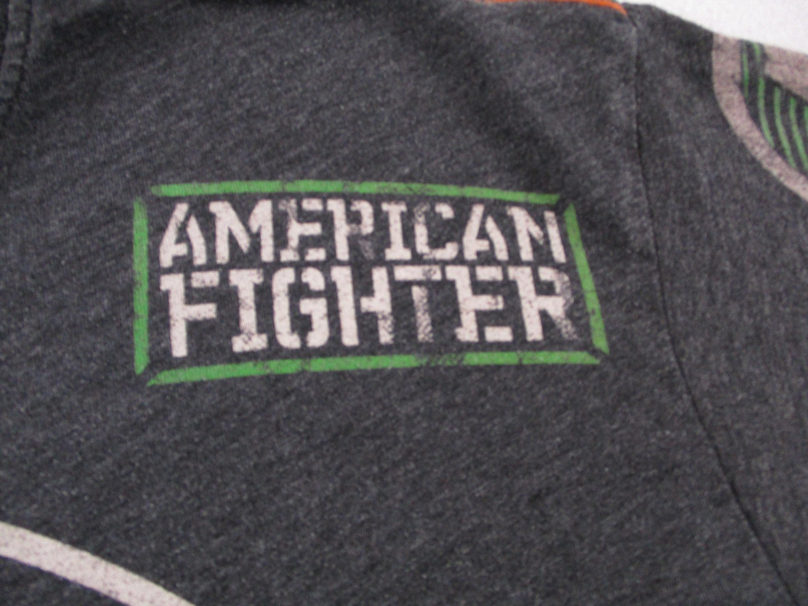 American Fighter Shirt Mens Medium Gray Premium Brand Eagle MMA Graphic Tee8
