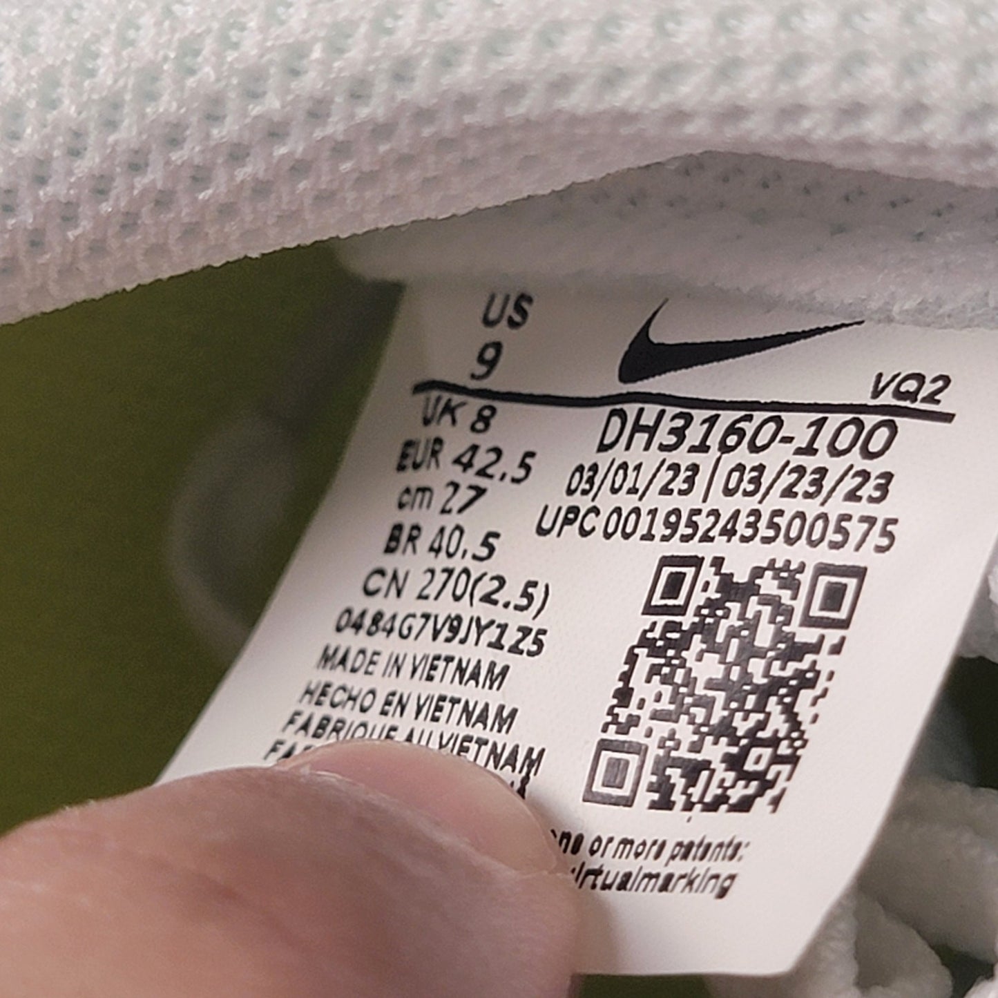 2022 Court Royale 2 Next Nature 'Triple White' Sz 9 NWB8