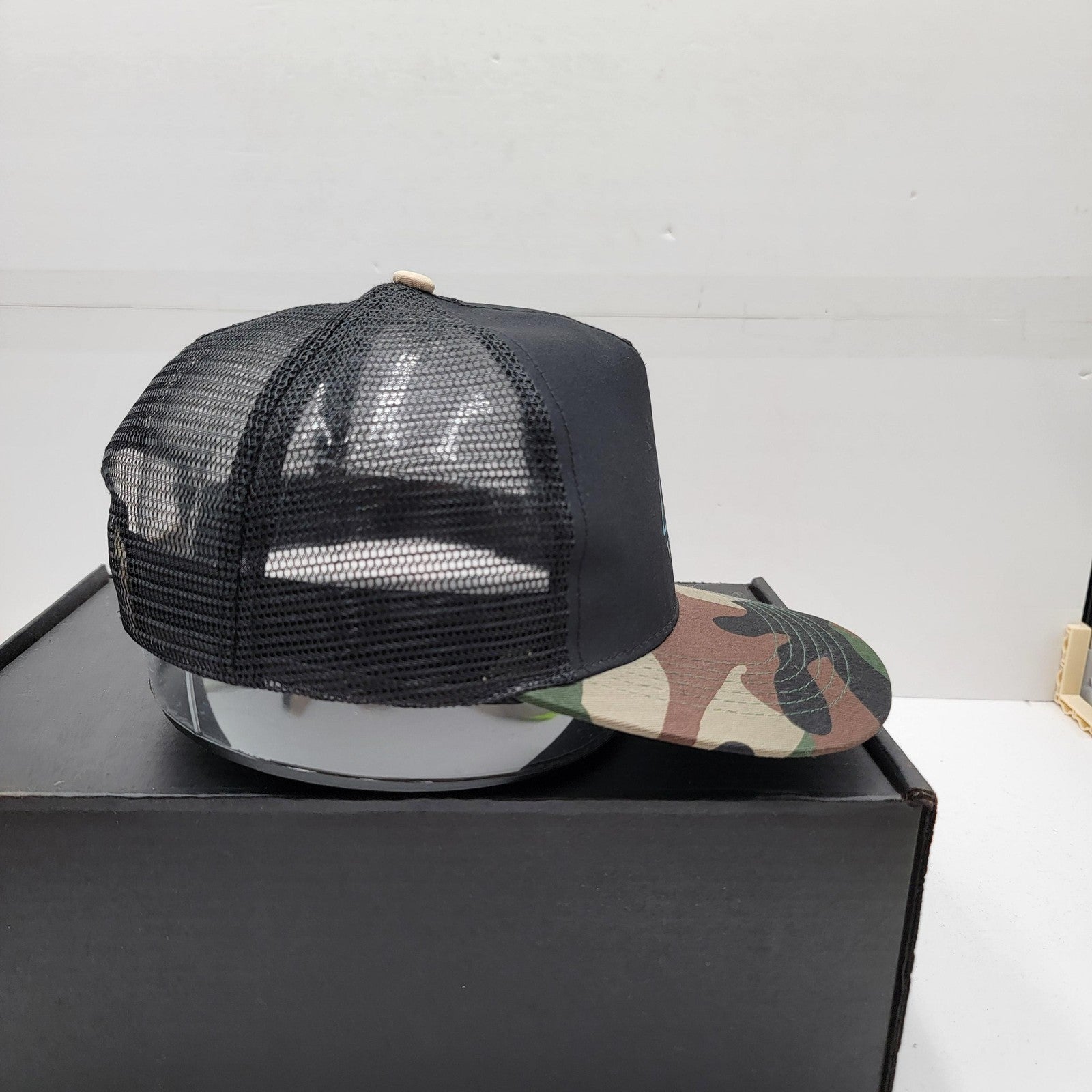 Trilogy Hat Cap Snap Back Black Camouflage Mesh Trucker One Size Mens Outdoors5