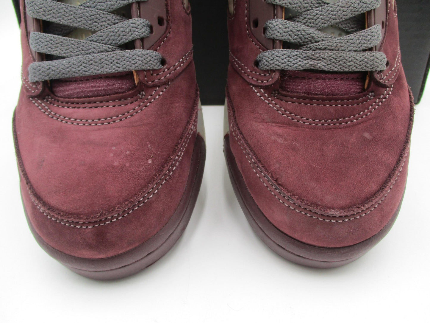 Nike Air Jordan 5 Retro Shoes Youth Size 5.5Y Burgundy Grey GS FJ4233600 (1E3)9