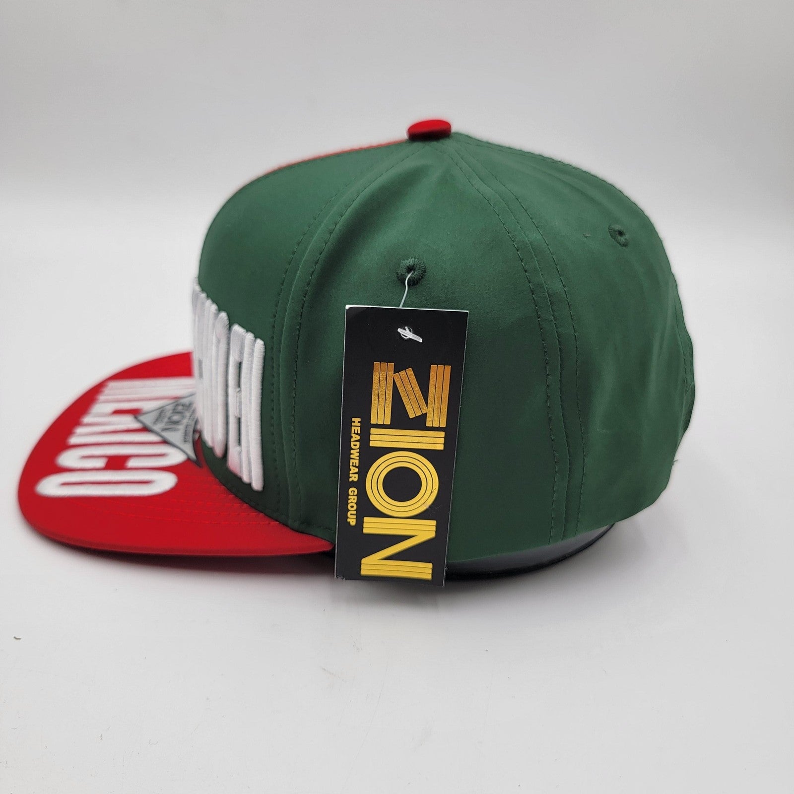 Hecho En Mexico Hat Cap Snap Back Green Red Eagle Flag Embroidered Mens Zion1