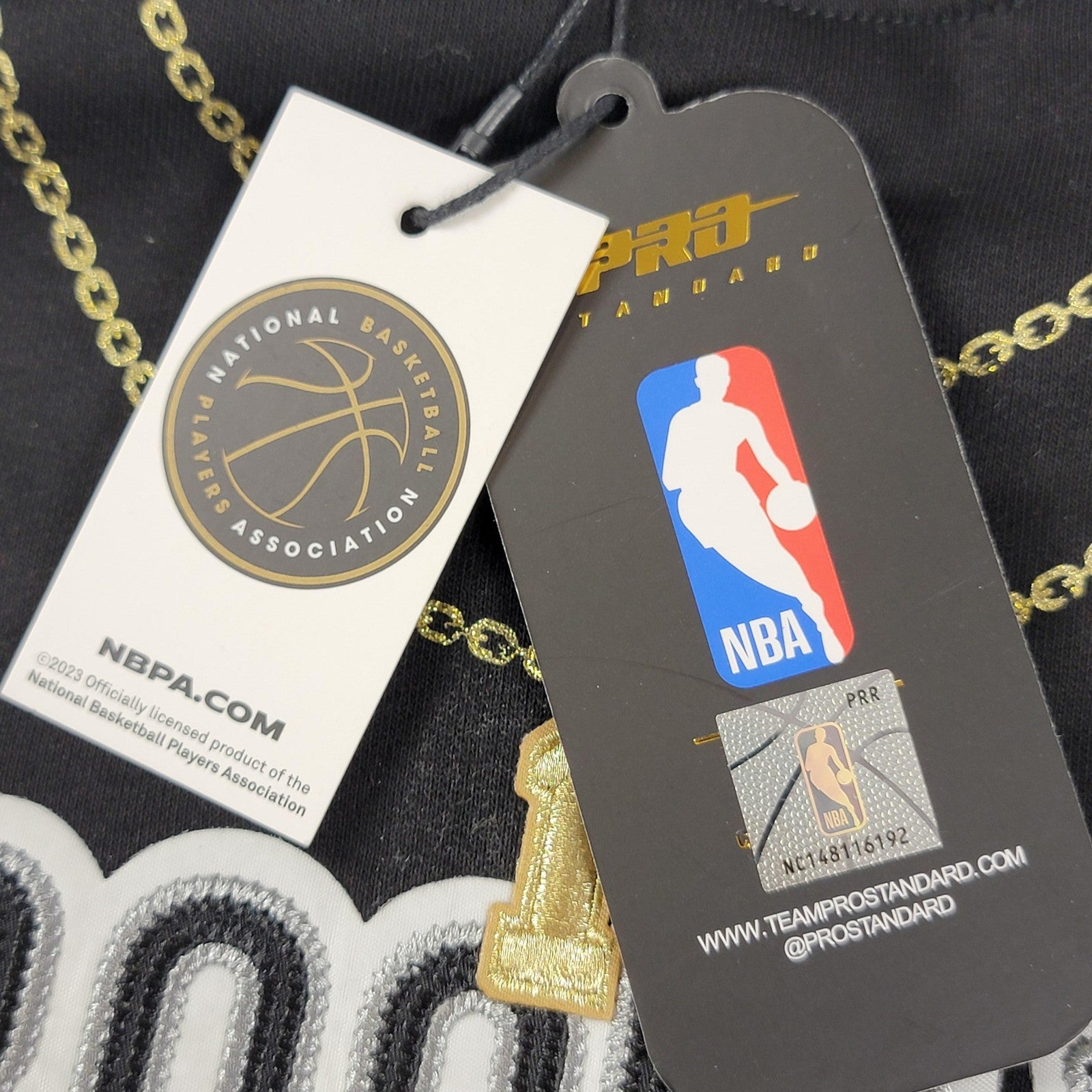 Brooklyn Nets Shirt Women Lg Black NBA Basketball Bridges 1 Pro Standard