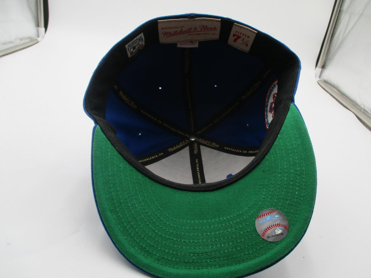 Atlanta Braves Hat Cap Fitted Mens 7 1/4 MLB Baseball Mitchell Ness Cooperstown11