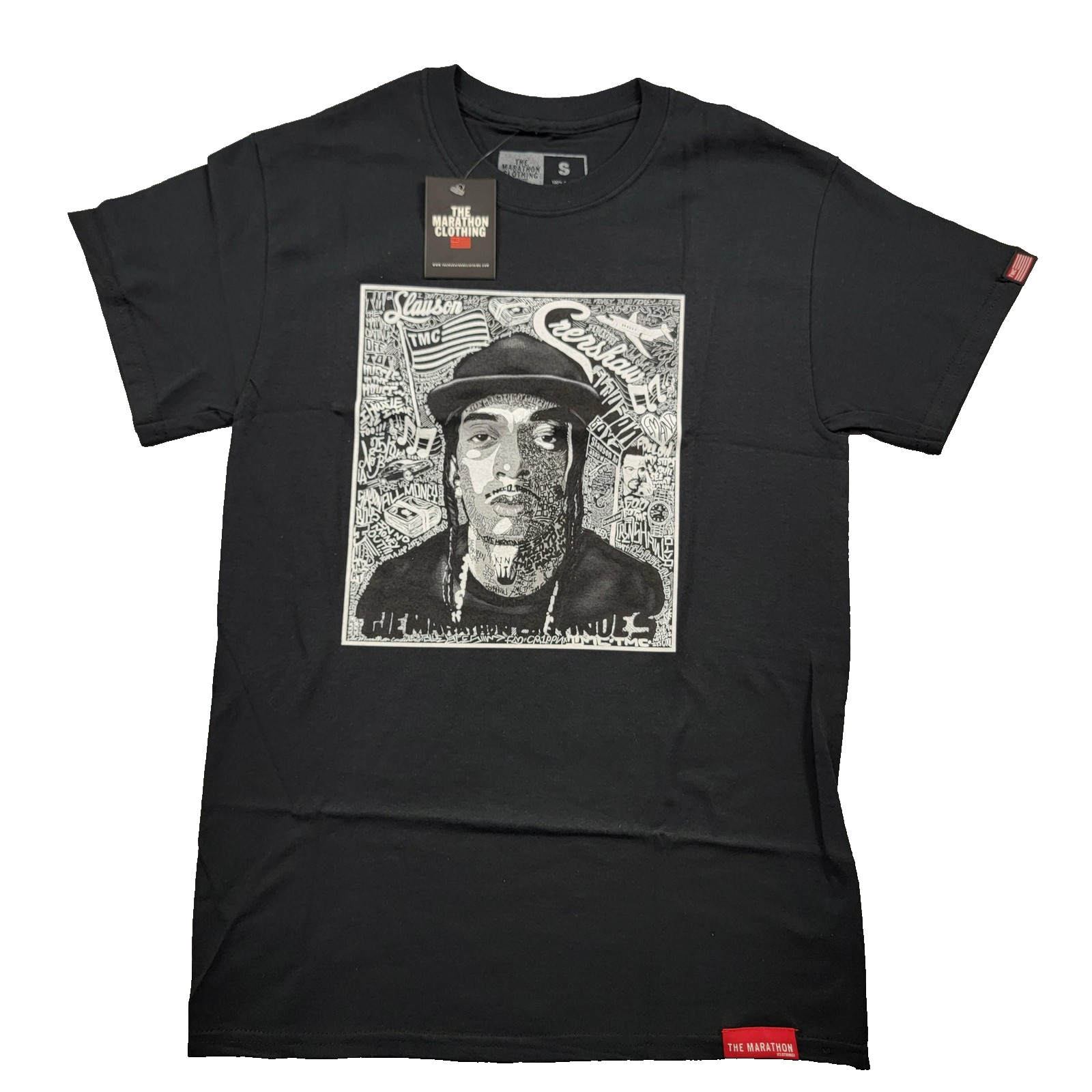 The Marathon Clothing Shirt Mens Small Black Graphic Tee TMC Crenshaw Slauson0