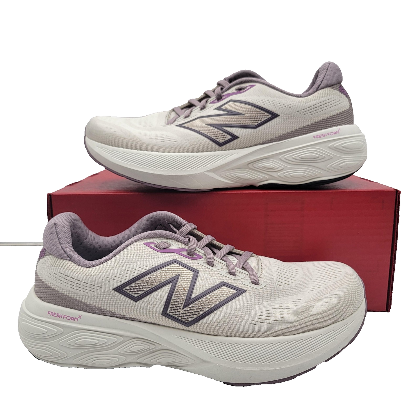 New Balance 880 Womens Size 6.5 White Purple Fresh Foam X Running Sneakers