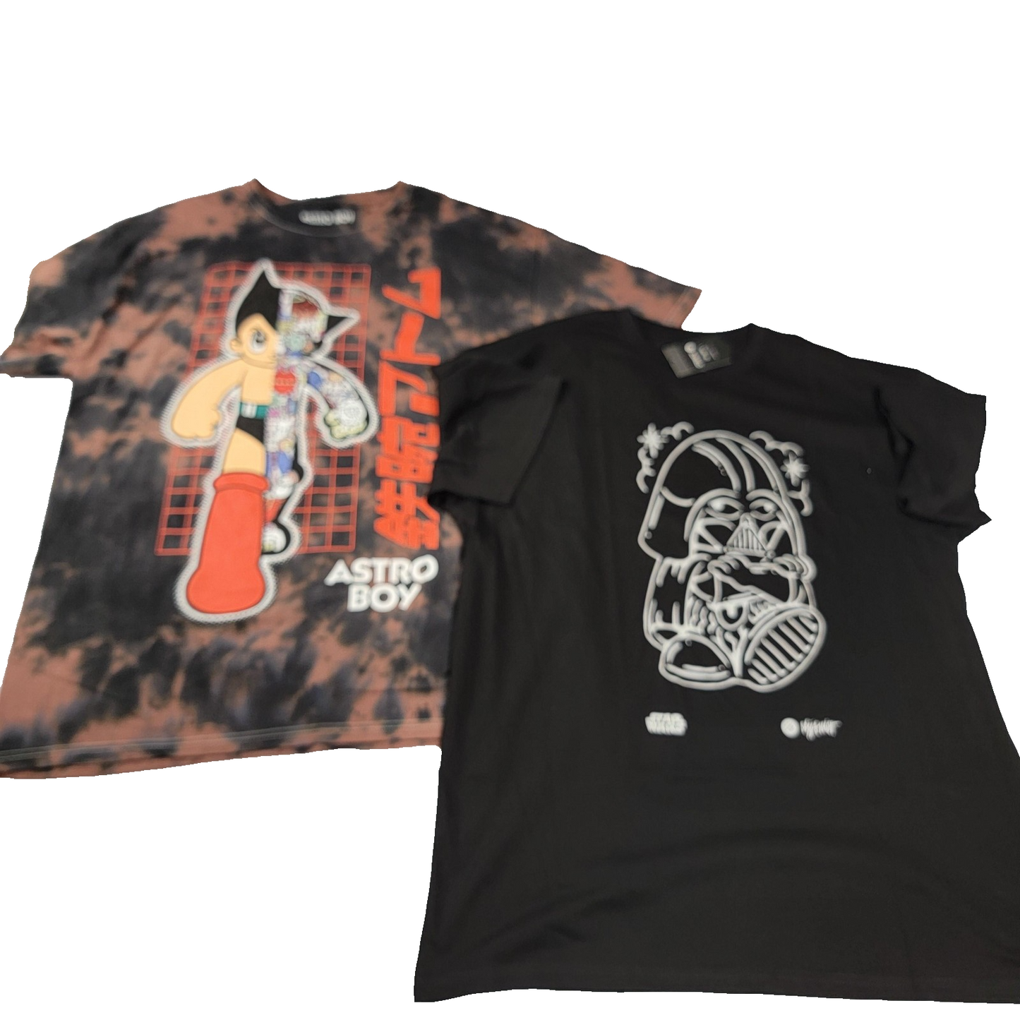 Stance x Star Wars Darth Vader & Astro Boy 2 Pk Tshirt Bundle Men's Sz XL