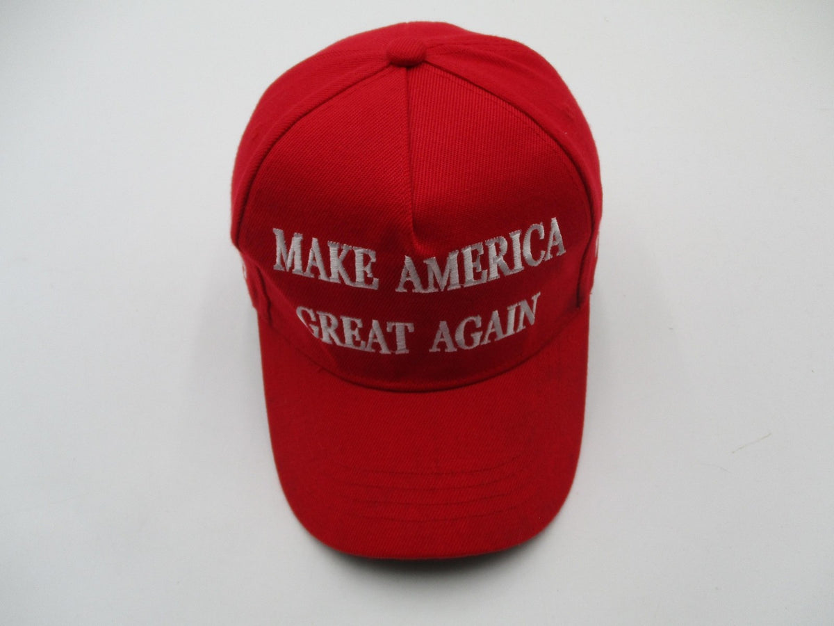 Make America Great Again Trump Hat Cap Snap Back Mens One Size Red Flag USA10