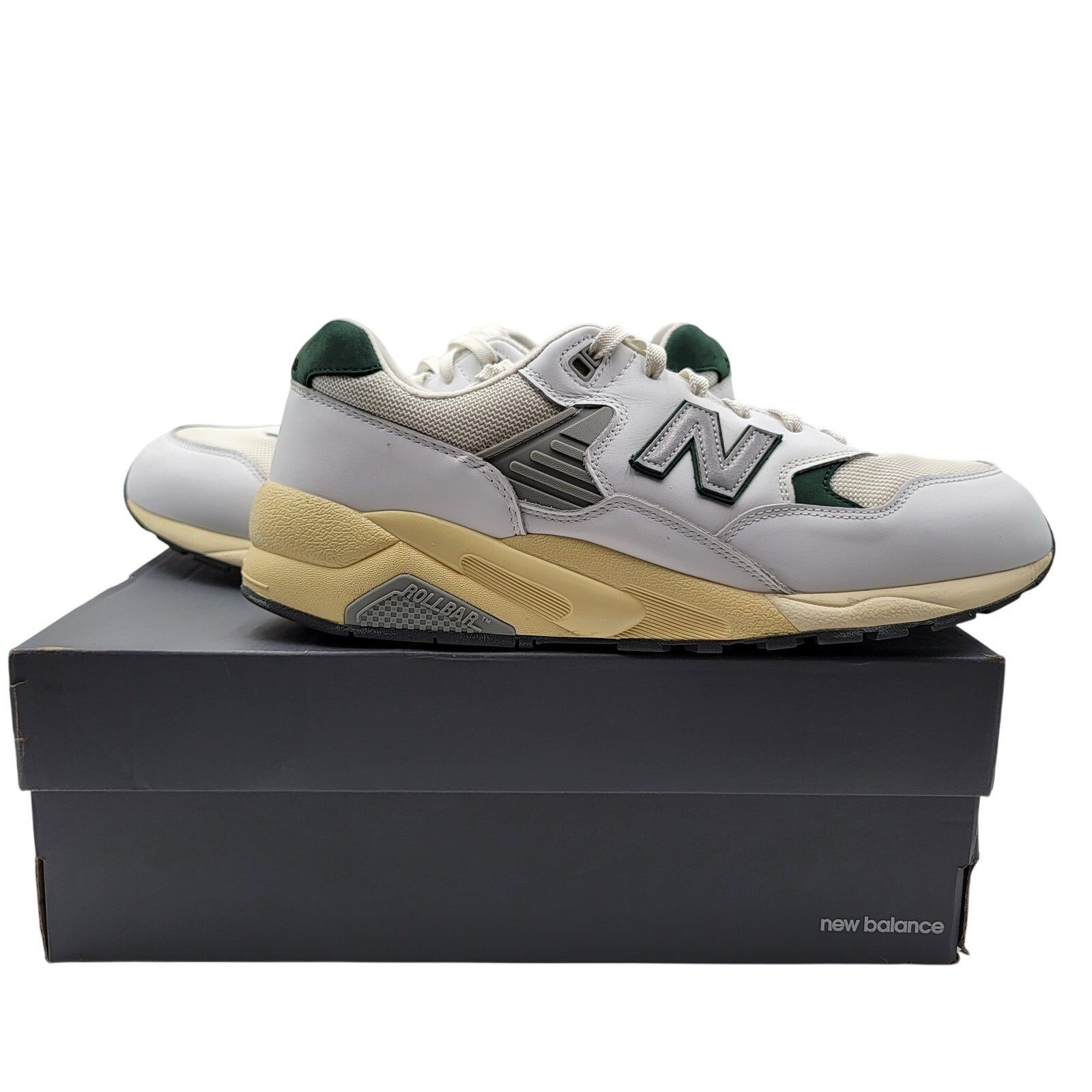New Balance 580 'White Nightwatch Green' Sz 14 MT580RCA0