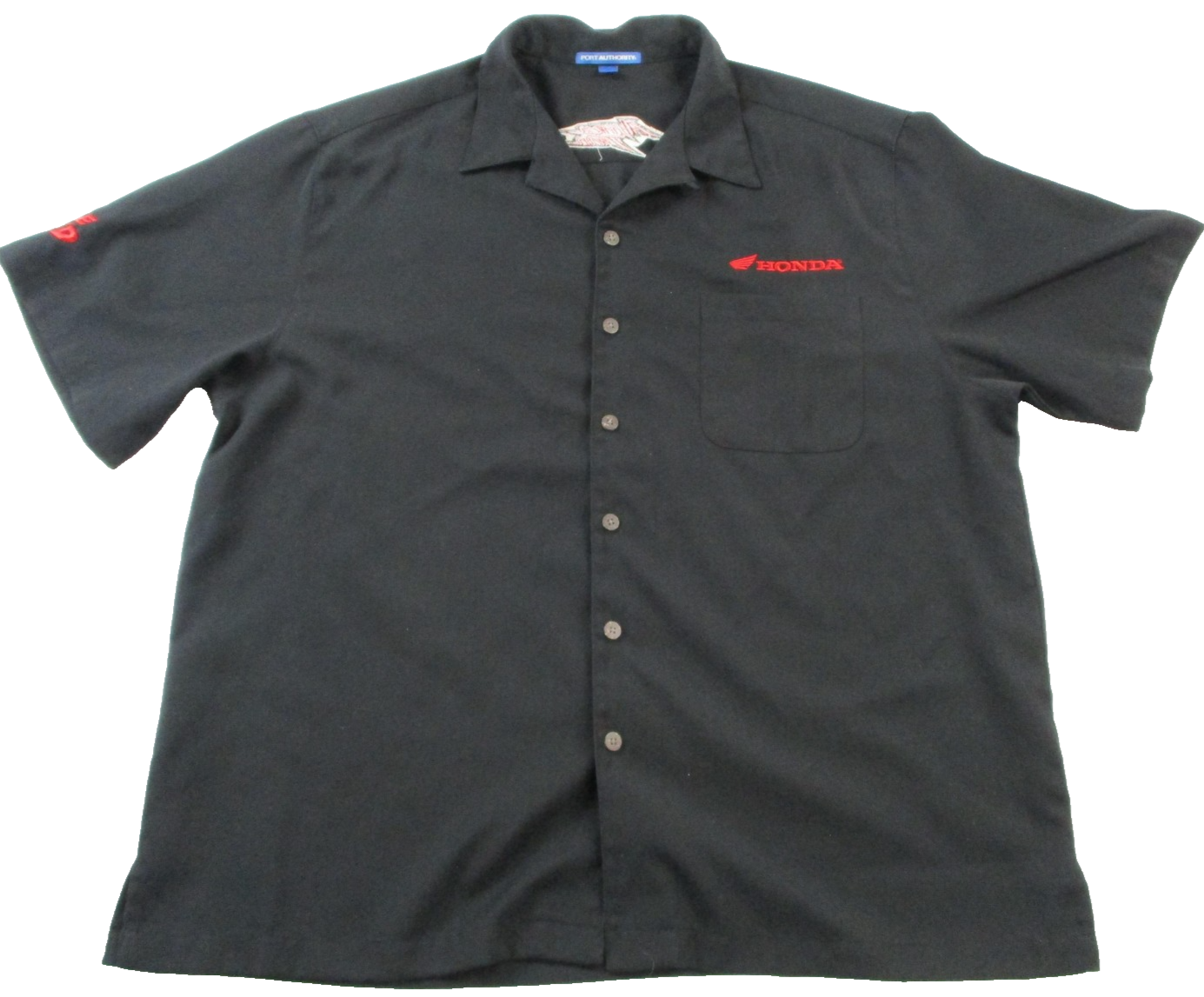 Honda Africa Twin Ride Red Button Up Work Shirt Men's 2XL Port Authority 16030