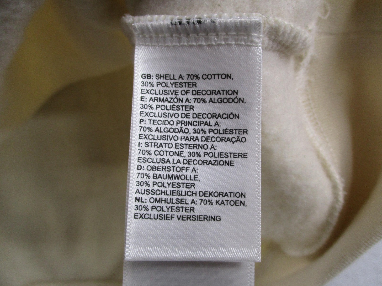 The North Face Hoodie Womens XL White Gold Logo Graphic Pullover Fleece 16645