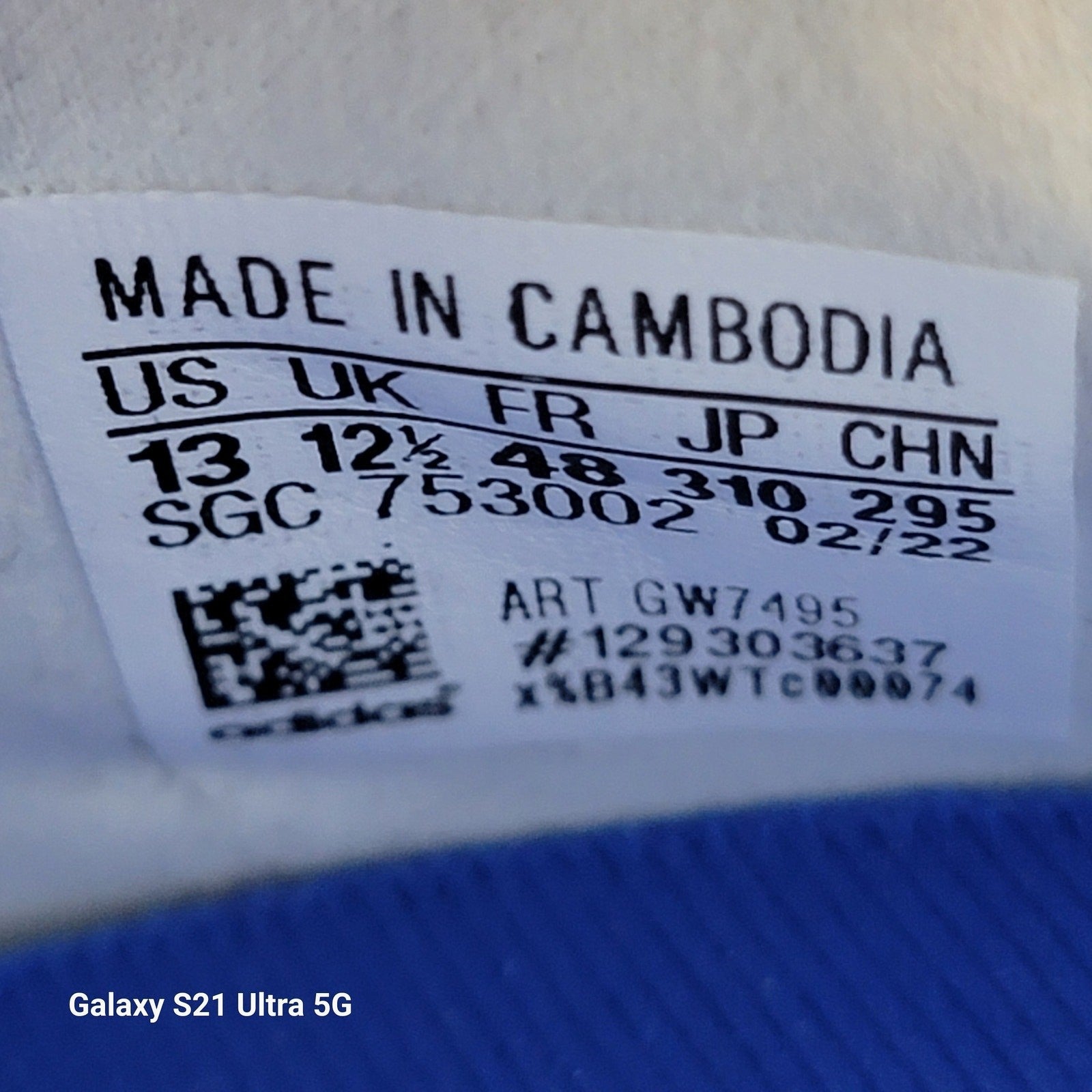 Adidas X Speedflow.3 Laceless FG 'White Legacy Indigo' Sz 13 GW7495