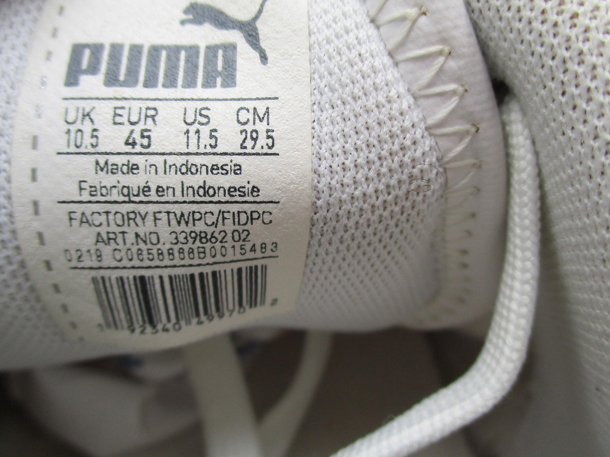 Puma Shoes Mens Size 11.5 White Low Top Casual Comfort Sneakers 339862-0212