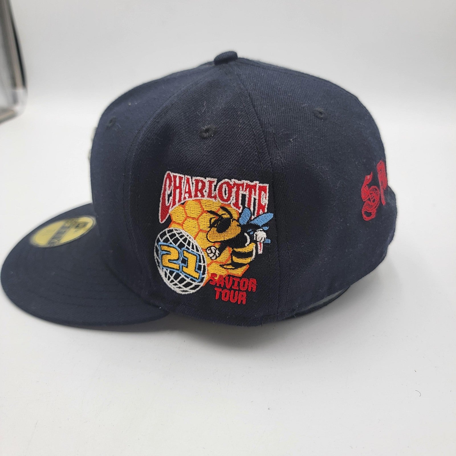 New York Yankees Hat Cap Fitted Mens 7 3/4 MLB Baseball Charlotte Tour New Era2