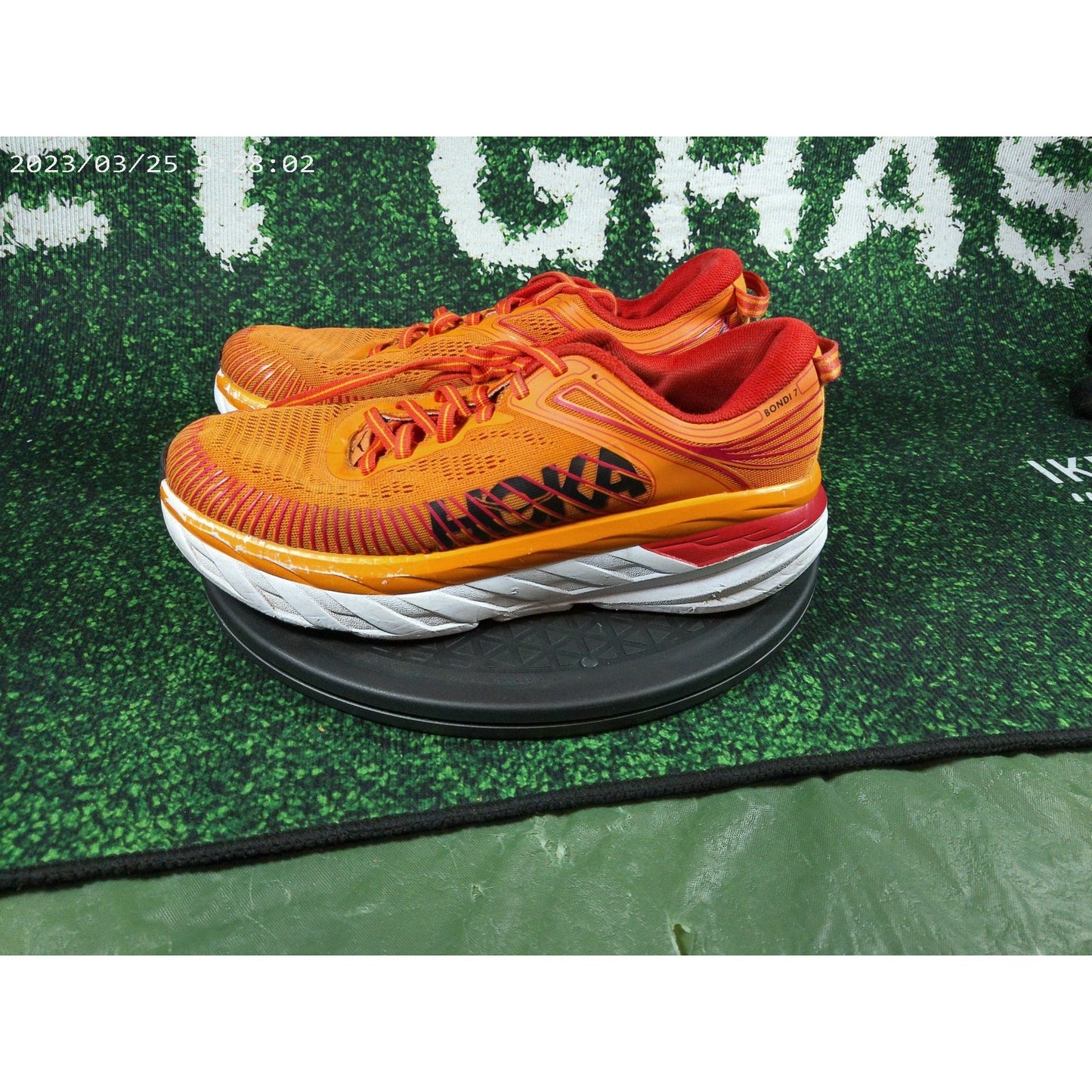 Hoka Bondi 7 'Persimmon Orange' Sz 8 1110518 POFS