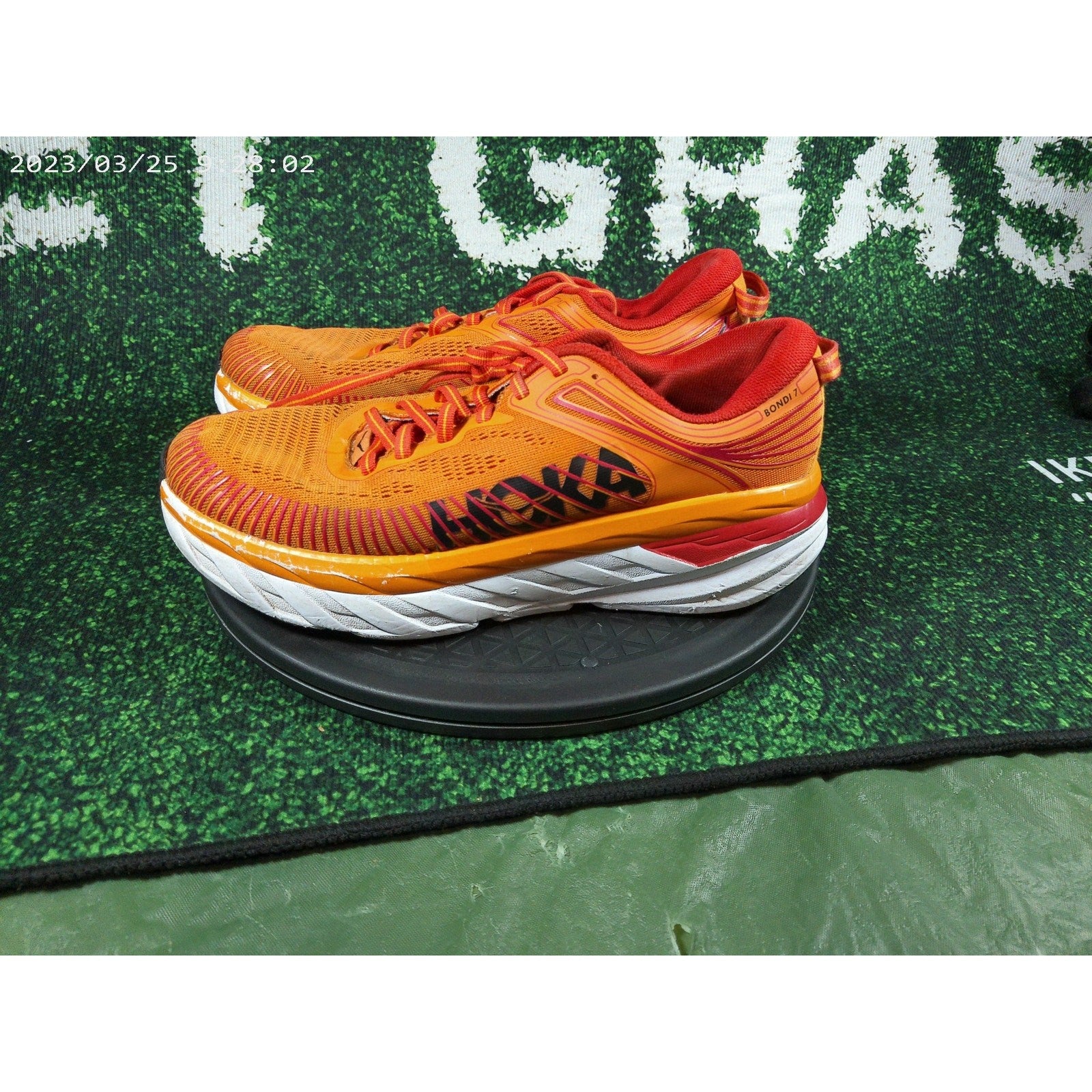 Hoka Bondi 7 'Persimmon Orange' Sz 8 1110518 POFS