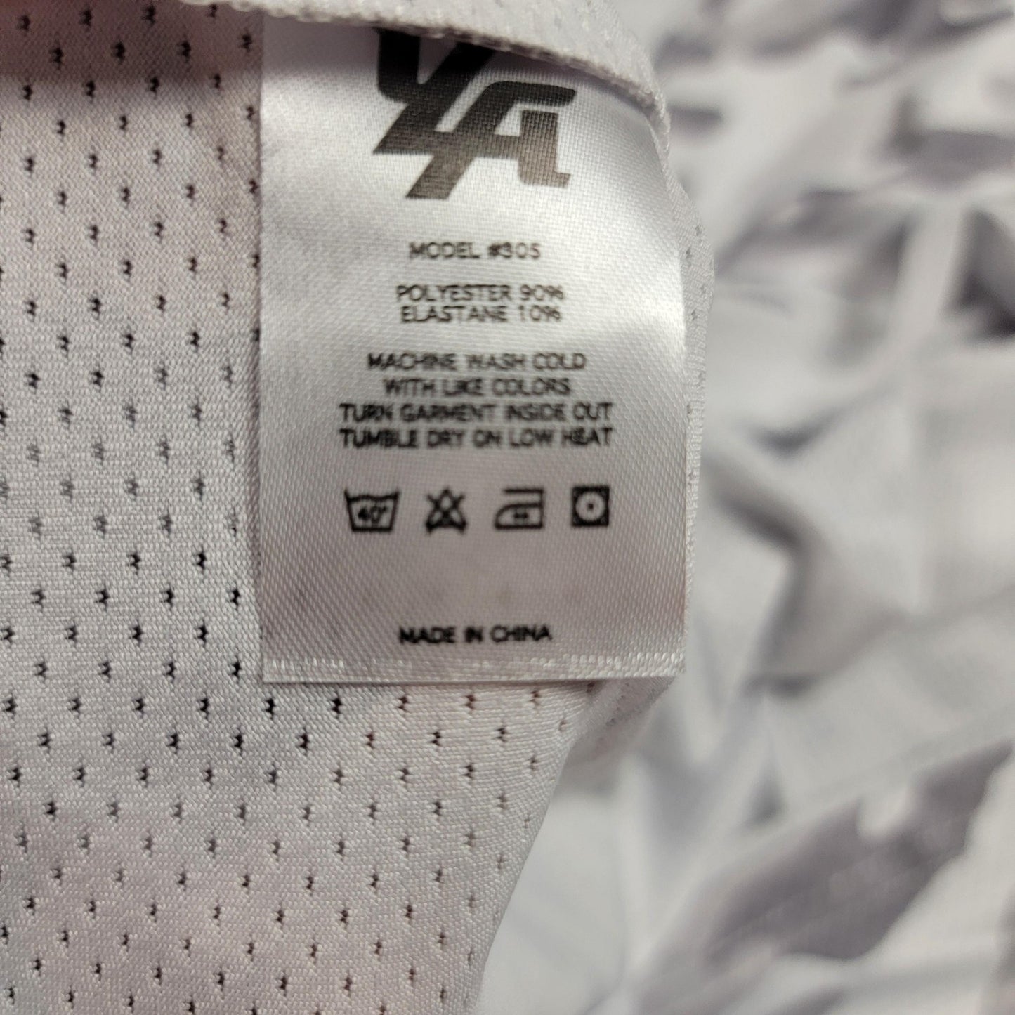 YoungLA Tank Top Mens Large White Camo Mesh Racerback Athletic Gym Model 3055
