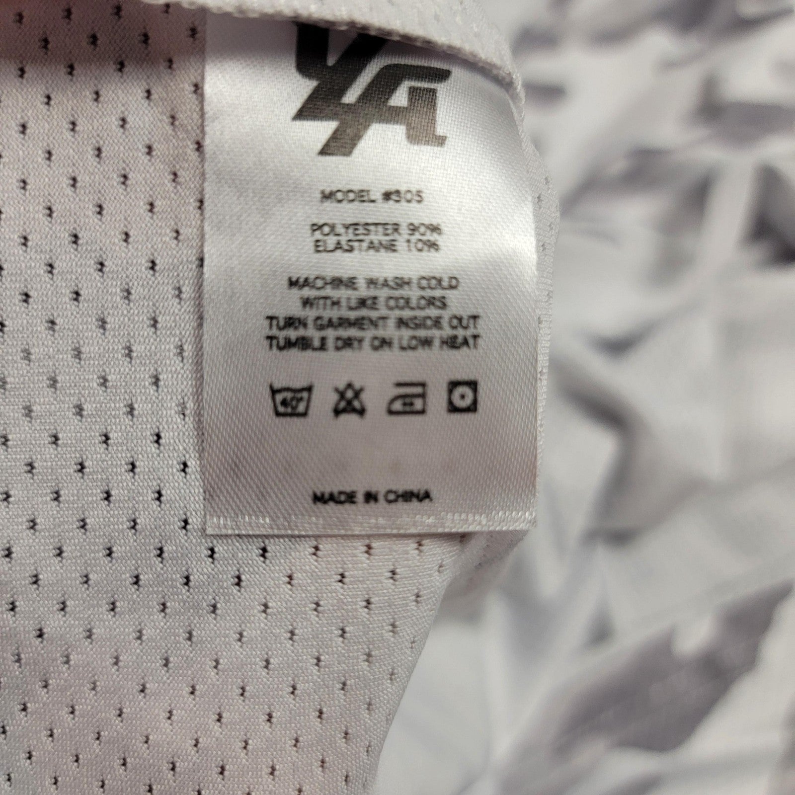 YoungLA Tank Top Mens Large White Camo Mesh Racerback Athletic Gym Model 3055