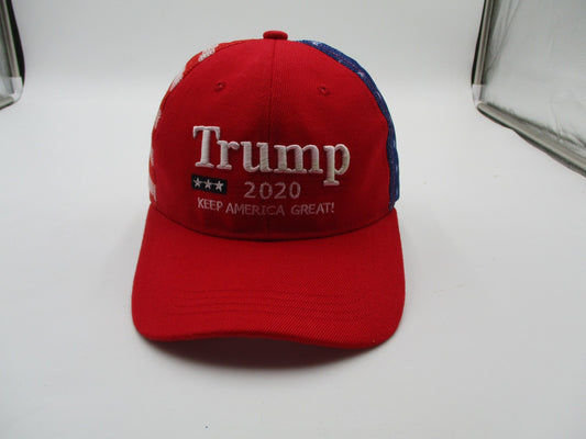 Trump 2020 Keep America Great Hat Cap Snap Back Mens One Size Red Flag USA0