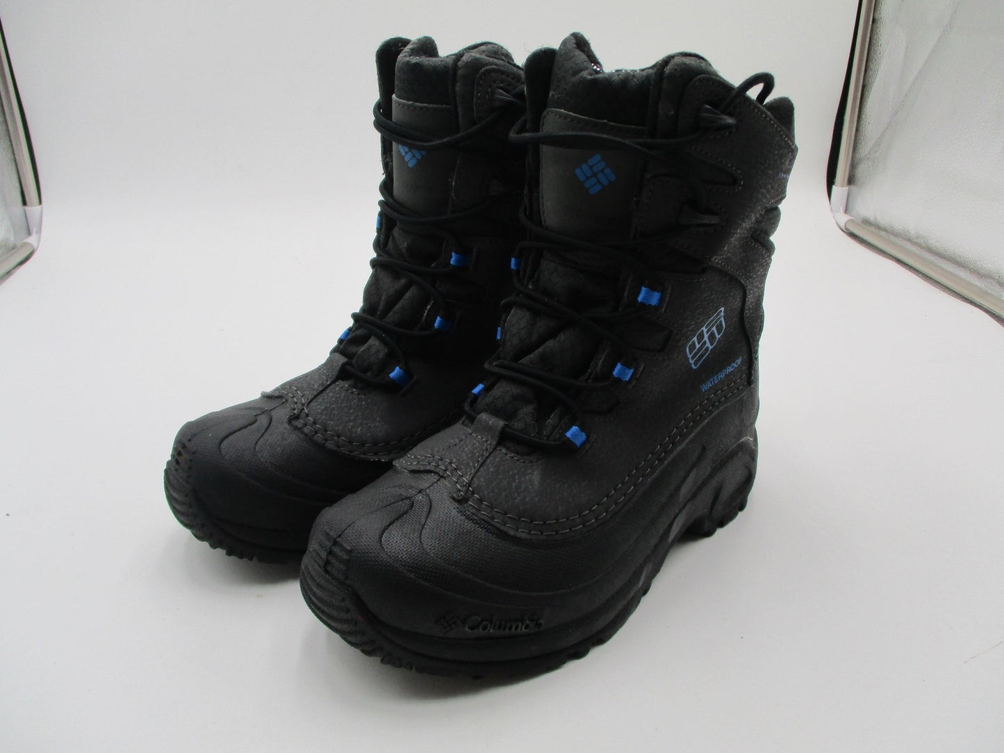 Columbia Omni-Heat Snow Boots Kids Size 3 Black Waterproof Insulated 17725610110