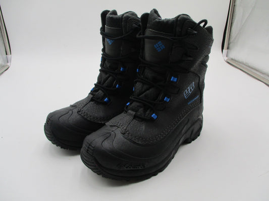 Columbia Omni-Heat Snow Boots Kids Size 3 Black Waterproof Insulated 17725610110