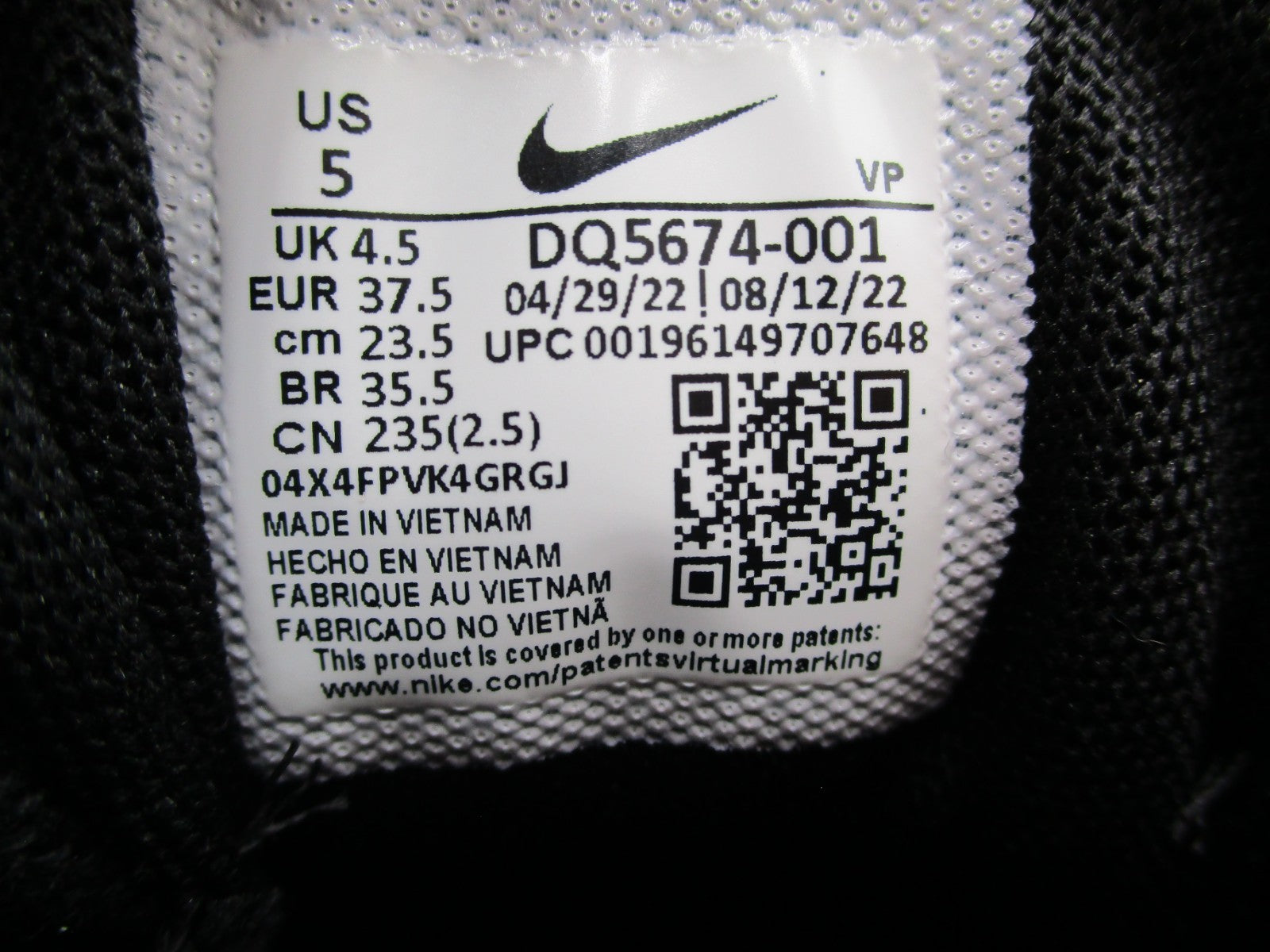 Nike Air Max Penny 2 x Stussy Black/White DQ5674001 Men’s Size 5 New (1C7)14