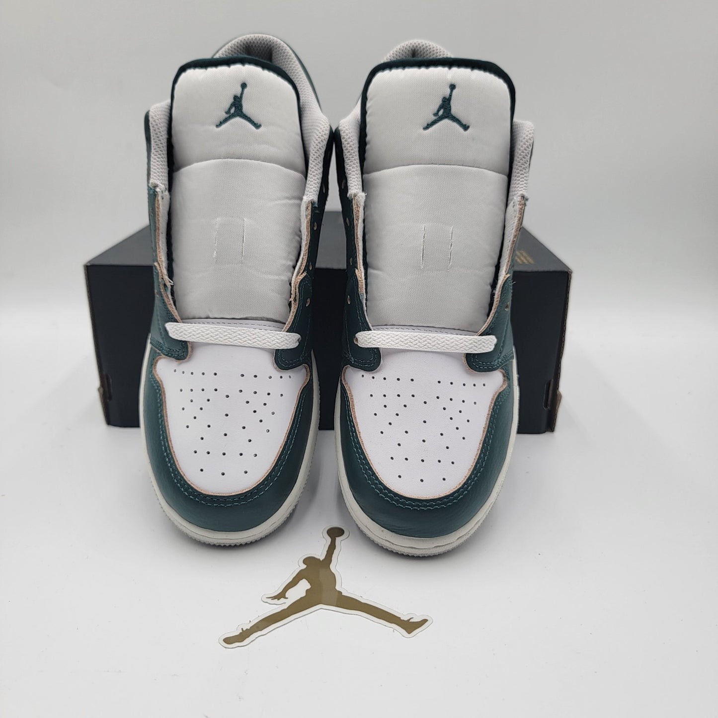 Nike Air Jordan 1 Low SE GS Oxidized Green/White FQ8041-300 7Y Youth NIB2