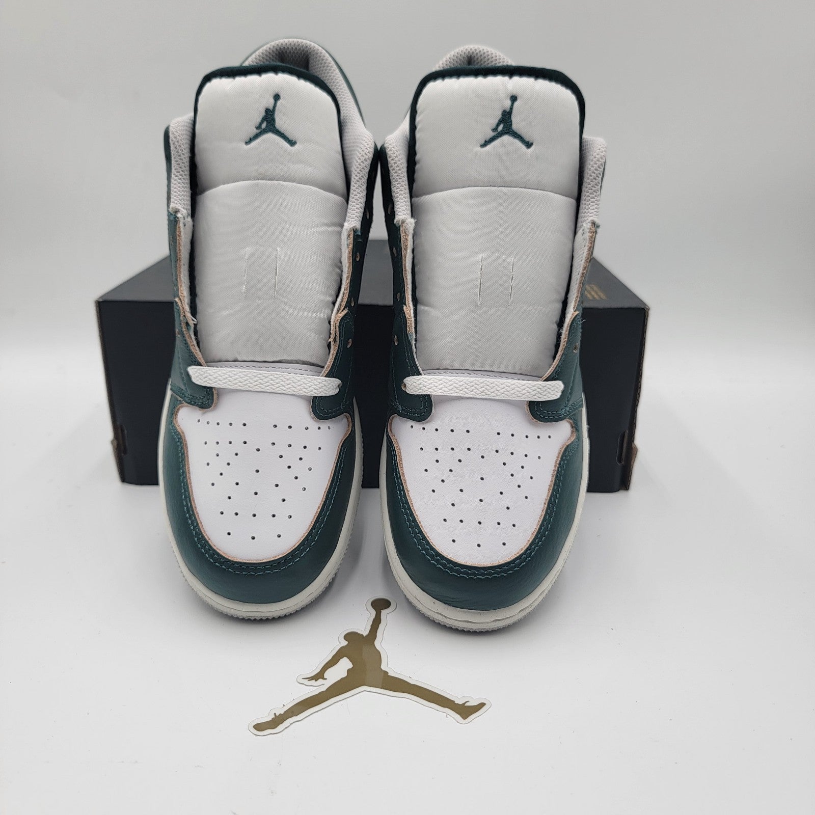 Nike Air Jordan 1 Low SE GS Oxidized Green/White FQ8041-300 7Y Youth NIB2