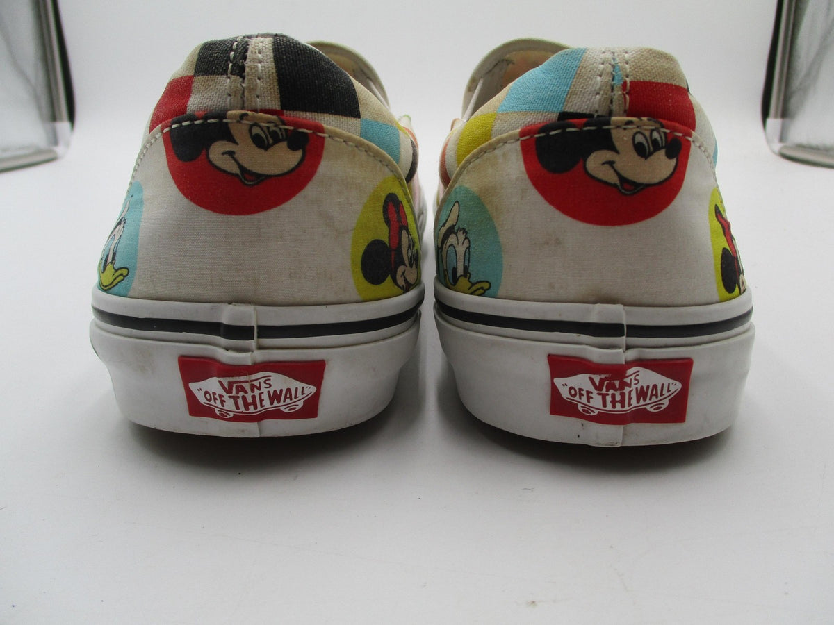 Vans Disney Classic Slip-On Shoes Mens Size 11 Multicolor Mickey Cartoon 7213565