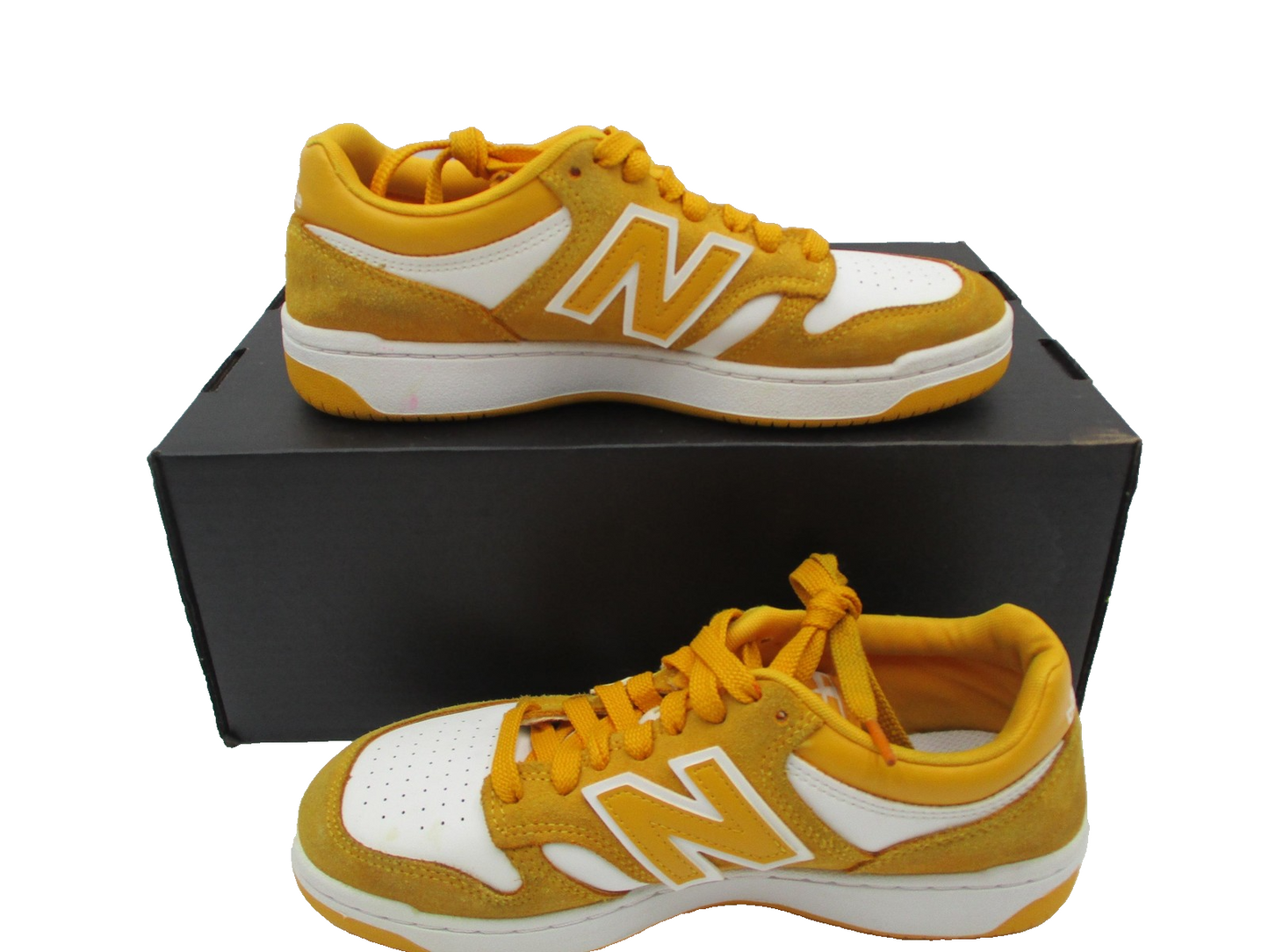 New Balance 480 Shoes Men's Size 6 'Varsity Gold' Suede Sneakers BB480LWA (1F2)3