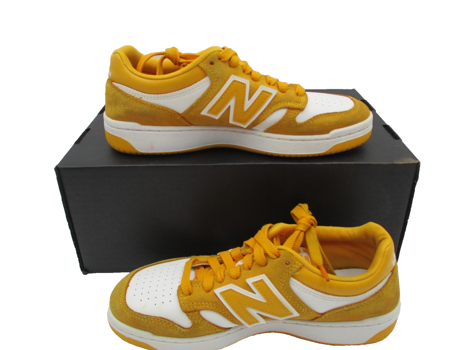 New Balance 480 Shoes Men's Size 6 'Varsity Gold' Suede Sneakers BB480LWA (1F2)3