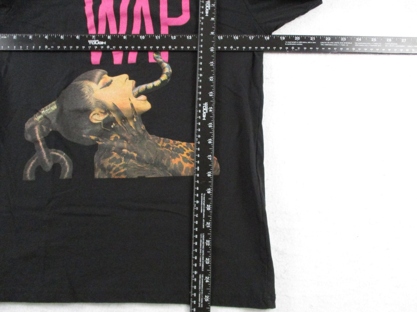 Cardi B WAP Shirt Mens Medium Black Snake Hip Hop Rap Music Graphic Tee Preowned4