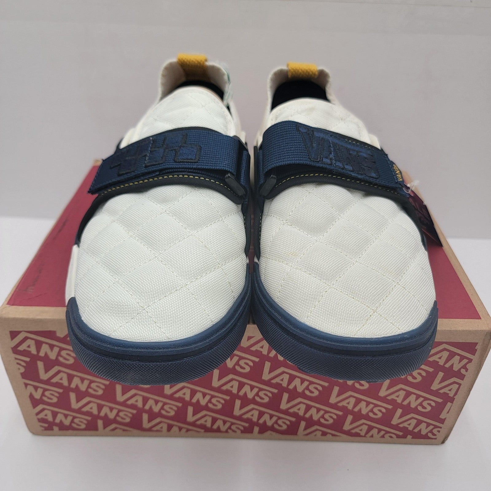 Vans Coast CC Shoes Mens Size 8.5 Marshmallow Blue ComfyCush Varsity VN0A5JMC8R82
