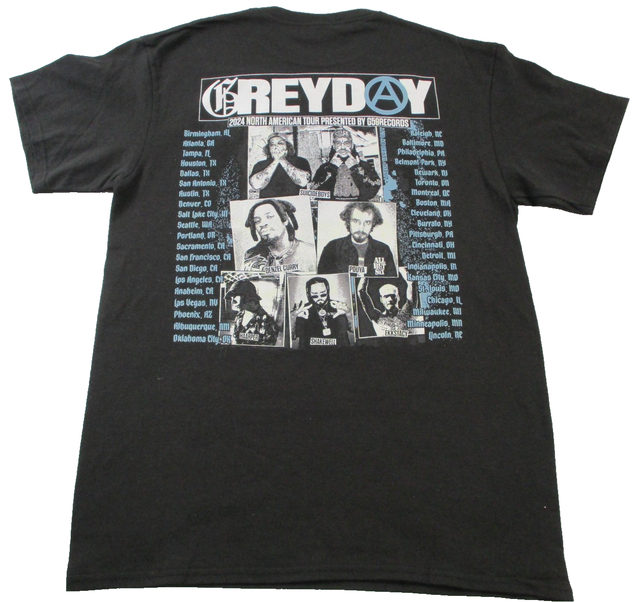 Suicideboys Grey Day TShirt Mens Medium Black 2024 North American Tour 1517181