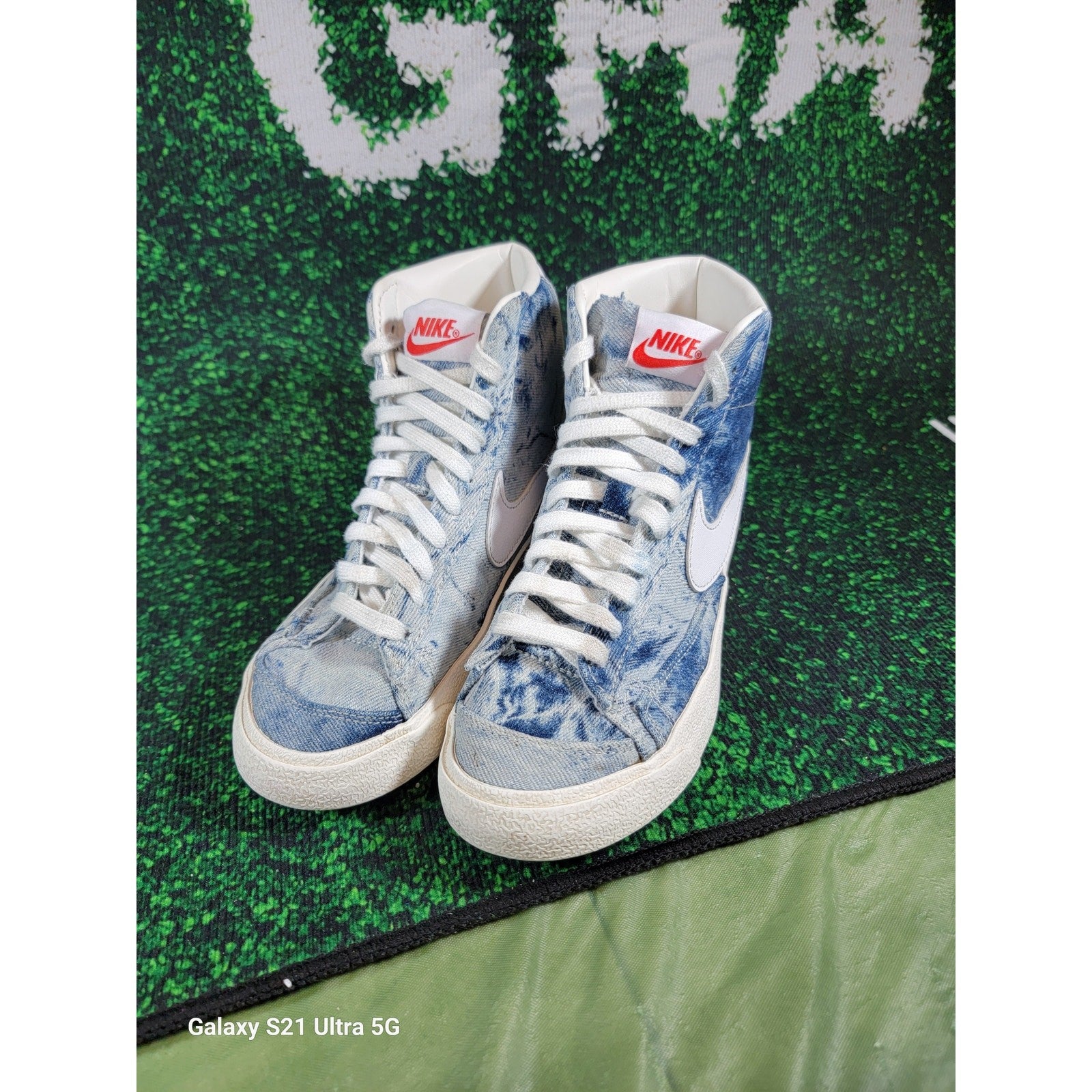 Nike Wmns Blazer Mid '77 'Washed Denim' Sz 5.5 DV21829000