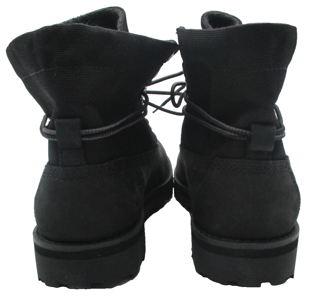 Timberland Courma Kid Roll Top Boots Youth Size 4 Black Nubuck Outdoor6