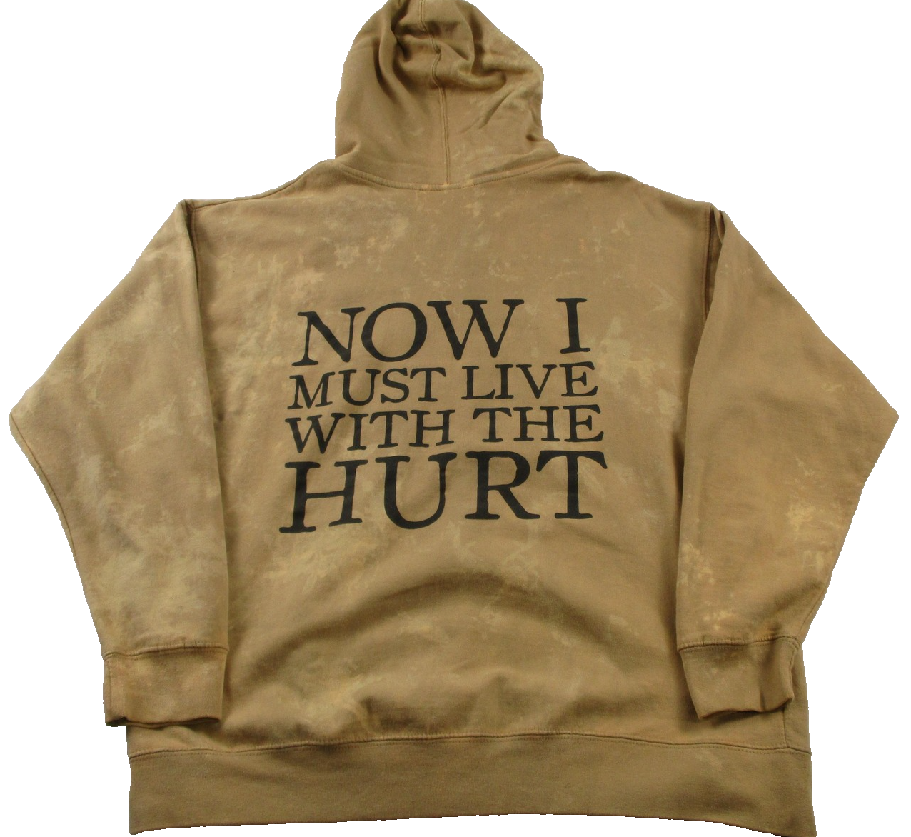 Independent Trading Hoodie Mens Large Beige Fleece Sweatshirt Stick To Your Guns1