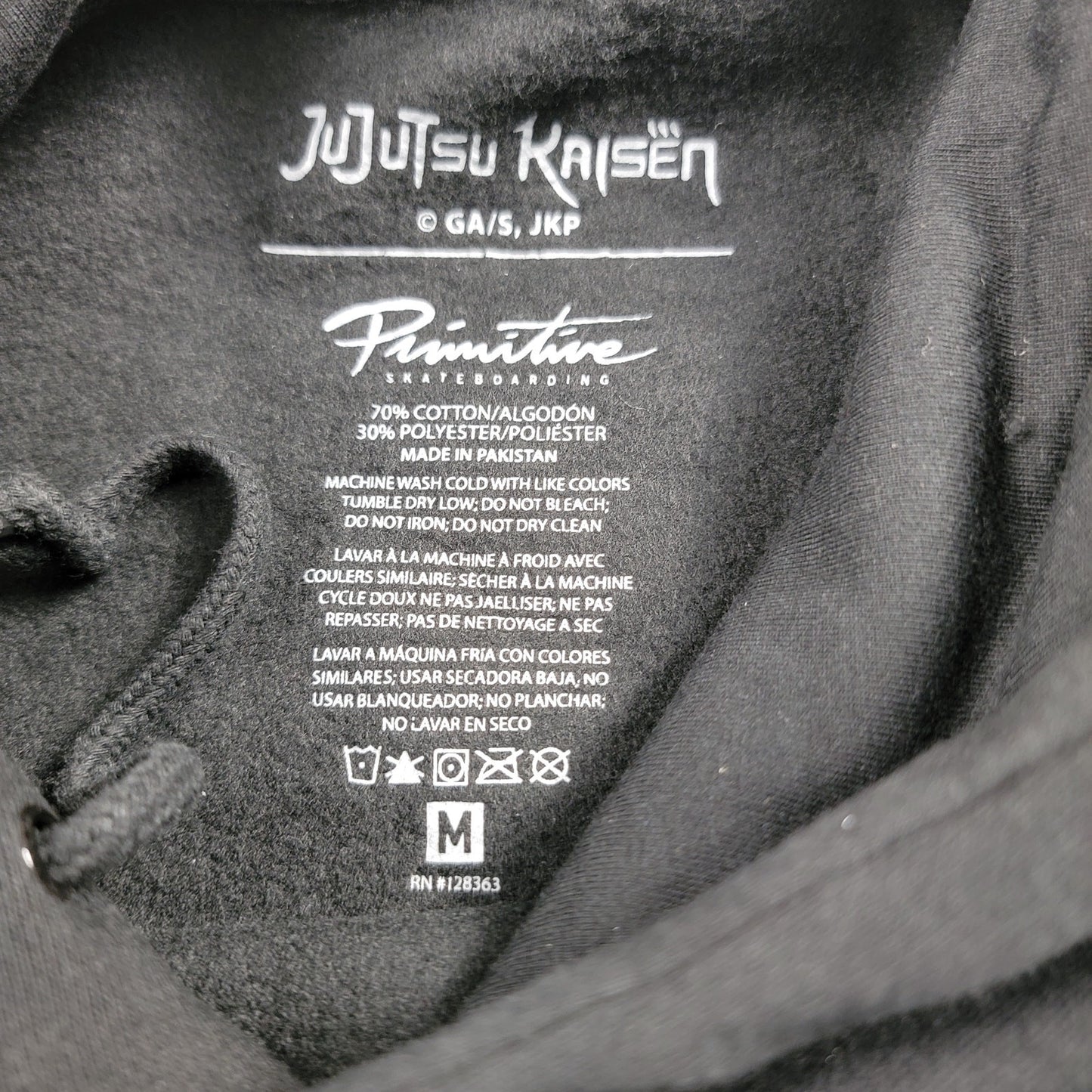 PRIMITIVE x Jujutsu Kaisen Nobara Hoodie Sz M