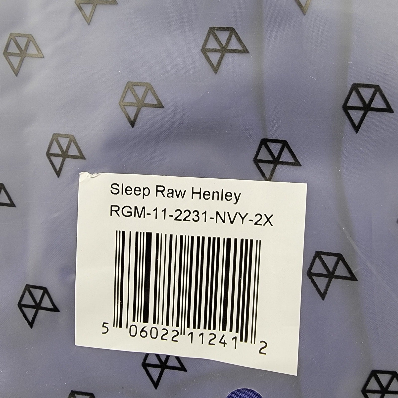RawGear Sleep Raw Henley Navy 2XL Rayon Shirt NWT (Men’s Oversize)5