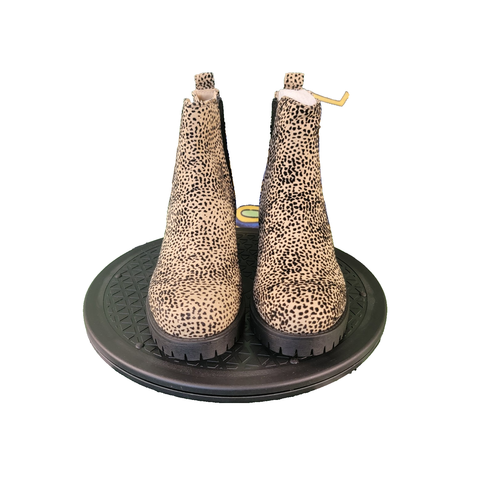 MIA Women’s Laren Chelsea Cheetah Print Brown Black Pull On Booties  Size 7 NIB1