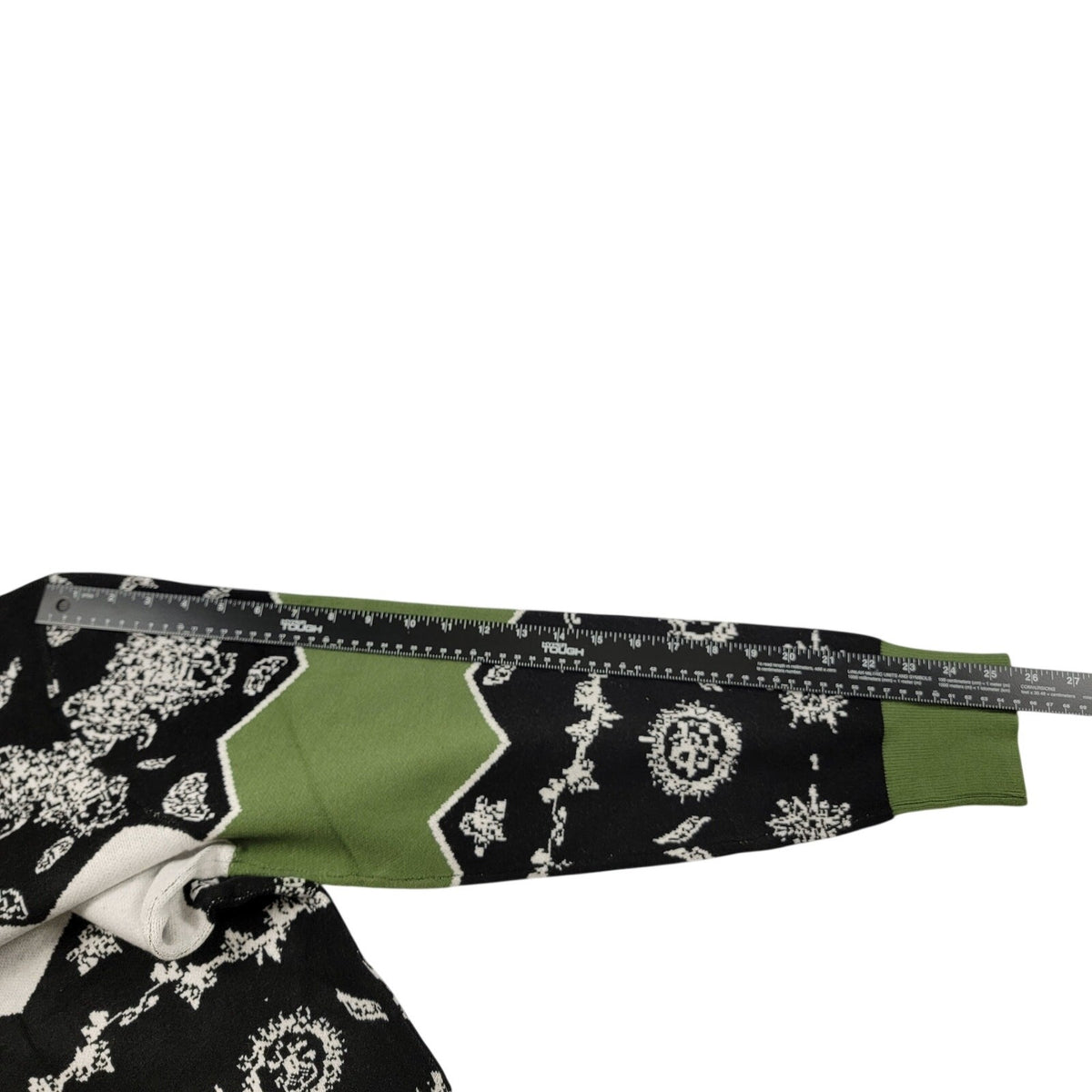 The Hideout Clothing Love Paisley Knit Holiday Sweater Men's 2XL Green NWT5
