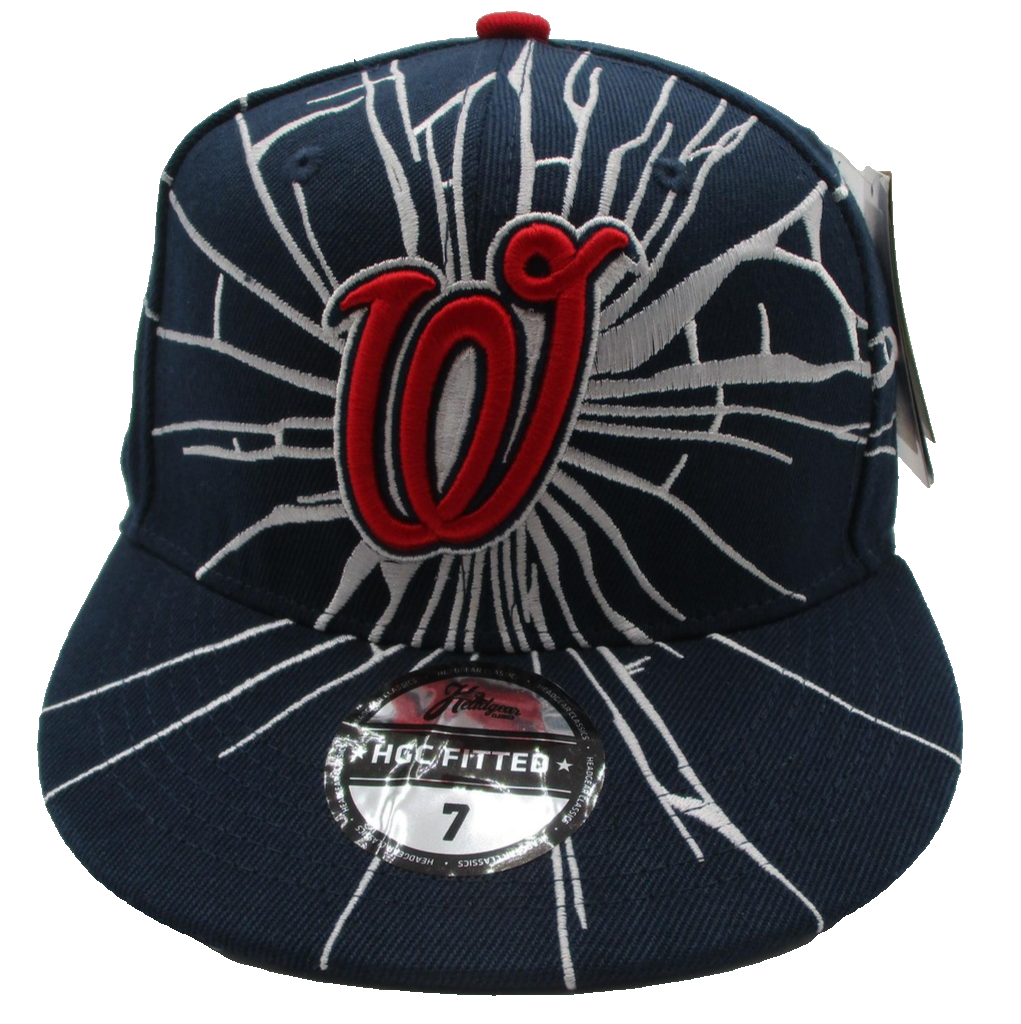 Washington Black Senators Hat Cap Fitted Mens 7 Negro Leagues Baseball TISA HGC0