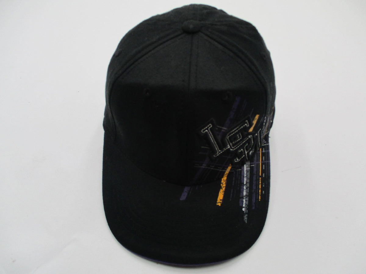 LSU Tigers Hat Cap Fitted Mens Medium Black NCAA Football Top Of The World2