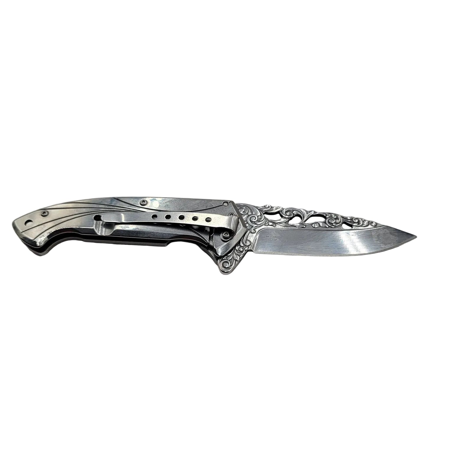 American Eagle 4.5" Ivory Drop Point Collectible Folding Knife1