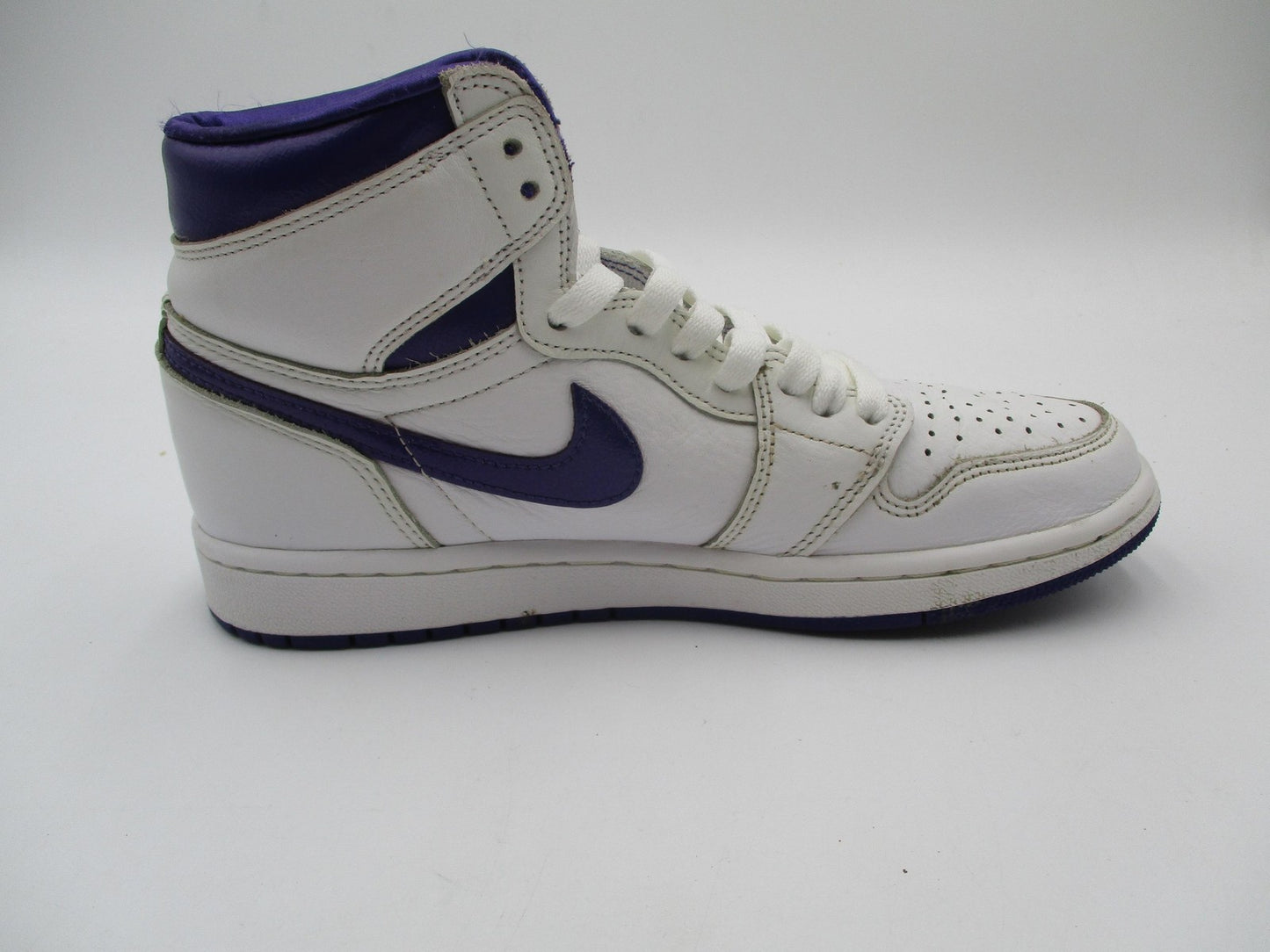Nike Air Jordan 1 High OG Shoes Womens Size 7.5 White Court Purple CD0461-1515